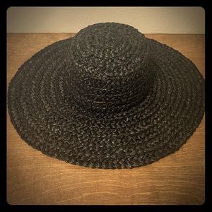 O’Neill black straw type beach sun hat